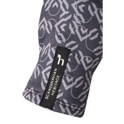 Gants d'équitation Horze Jorja Noir caviar Gants d'équitation Horze Jorja Noir caviar