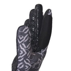 Gants d'équitation Horze Jorja Noir caviar Gants d'équitation Horze Jorja Noir caviar