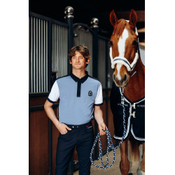 Polo fonctionnel B Vertigo Alec pour homme Bleu infini / blanc Polo fonctionnel B Vertigo Alec pour homme Bleu infini / blanc