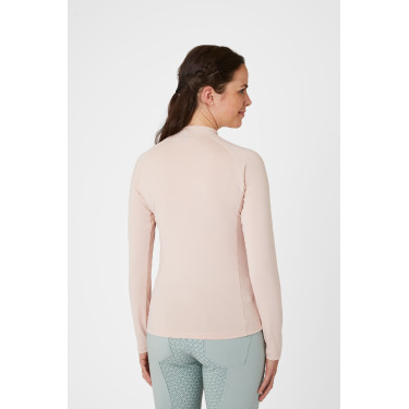 Haut d'entraînement Horze Gabriela pour femme avec protection anti-UV Rose pêche Beige