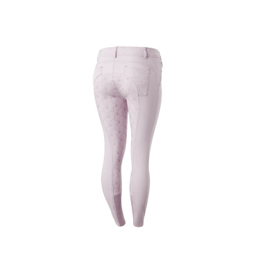 Pantalon d'équitation fond intégral Horze Kaitlin pour femme avec déco florale Pantalon d'équitation fond intégral Horze Kaitlin pour femme avec déco florale