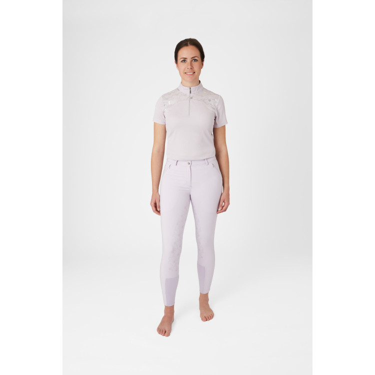 Pantalon d'équitation fond intégral Horze Kaitlin pour femme avec déco florale Pantalon d'équitation fond intégral Horze Kaitlin pour femme avec déco florale