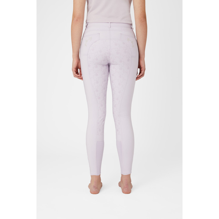 Pantalon d'équitation fond intégral Horze Kaitlin pour femme avec déco florale Pantalon d'équitation fond intégral Horze Kaitlin pour femme avec déco florale