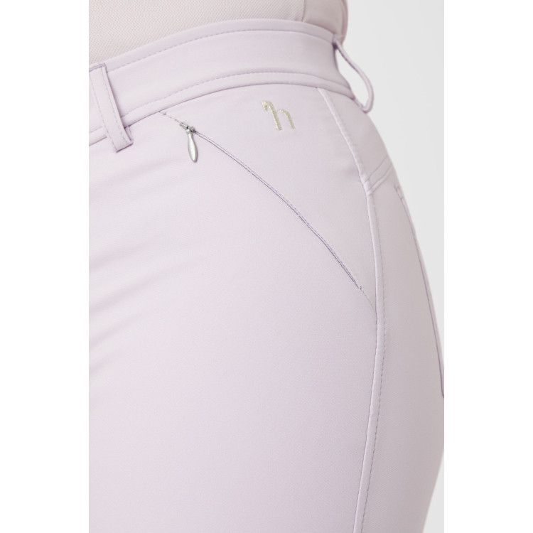 Pantalon d'équitation fond intégral Horze Kaitlin pour femme avec déco florale Pantalon d'équitation fond intégral Horze Kaitlin pour femme avec déco florale