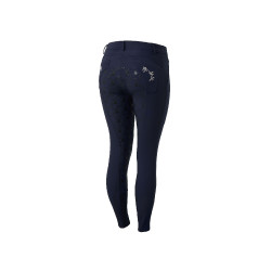 Pantalon d'équitation fond intégral Horze Kaitlin pour femme avec déco florale