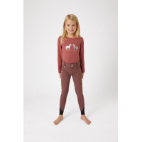 Pantalon d'équitation fond intégral en silicone Horze Leighton Ado poche téléphone Bordeaux Pantalon d'équitation fond intégral en silicone Horze Leighton Ado poche téléphone Bordeaux