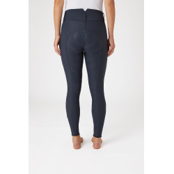 Pantalon d'équitation Horze Indira taille haute fond intégral femme Bleu encre Pantalon d'équitation Horze Indira taille haute fond intégral femme Bleu encre