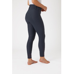 Pantalon d'équitation à basanes Grip taille haute Horze Indira femme Bleu encre