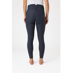 Pantalon d'équitation à basanes Grip taille haute Horze Indira femme Bleu encre