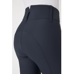 Pantalon d'équitation à basanes Grip taille haute Horze Indira femme Bleu encre