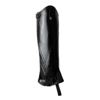 Mini-chaps Horze Wicklow avec perforations fleuries Noir Mini-chaps Horze Wicklow avec perforations fleuries Noir