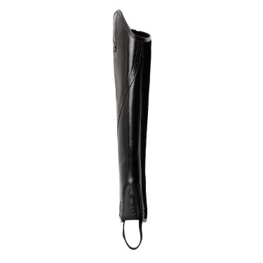 Mini-chaps Horze Wicklow avec perforations fleuries Noir Mini-chaps Horze Wicklow avec perforations fleuries Noir