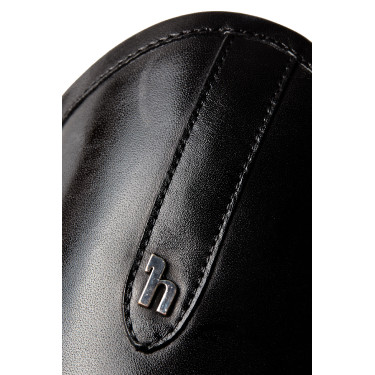Mini-chaps Horze Wicklow avec perforations fleuries Noir Mini-chaps Horze Wicklow avec perforations fleuries Noir