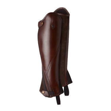 Mini-chaps Horze Wicklow avec perforations fleuries Mini-chaps Horze Wicklow avec perforations fleuries