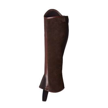 Mini-chaps Horze Wicklow avec perforations fleuries Mini-chaps Horze Wicklow avec perforations fleuries
