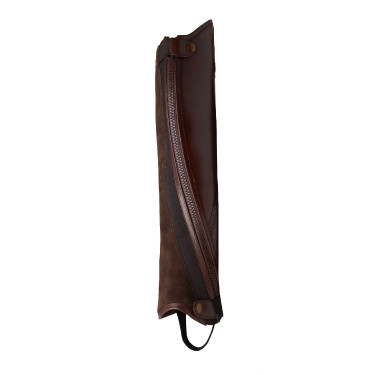 Mini-chaps Horze Wicklow avec perforations fleuries Mini-chaps Horze Wicklow avec perforations fleuries