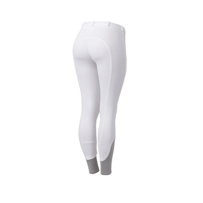 Pantalon d'équitation Horze Felicia fond intégral grip Blanc brillant