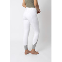 Pantalon d'équitation Horze Felicia fond intégral grip Blanc brillant Pantalon d'équitation Horze Felicia fond intégral grip Blanc brillant