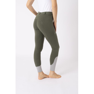Pantalon d'équitation Horze Felicia fond intégral grip Vert scarabée Pantalon d'équitation Horze Felicia fond intégral grip Vert scarabée