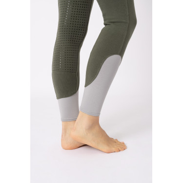Pantalon d'équitation Horze Felicia fond intégral grip Vert scarabée Pantalon d'équitation Horze Felicia fond intégral grip Vert scarabée
