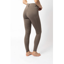 Legging équitation à fond intégral Grip Horze Dea, femme Marron morille