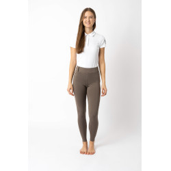 Legging équitation à fond intégral Grip Horze Dea, femme Marron morille