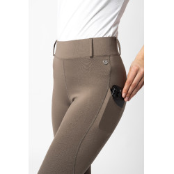 Legging équitation à fond intégral Grip Horze Dea, femme Marron morille