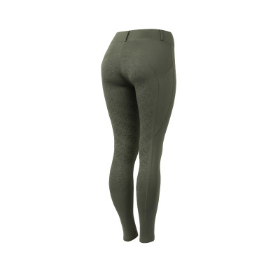 Legging équitation à fond intégral Grip Horze Dea, femme Vert scarabée