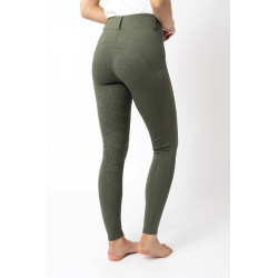 Legging équitation à fond intégral Grip Horze Dea, femme Vert scarabée