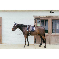 Tapis de selle Plaited Cord Dressage Kentucky Marine Bleu marine