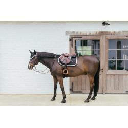 Tapis de selle Plaited Cord Jumping Kentucky Noir