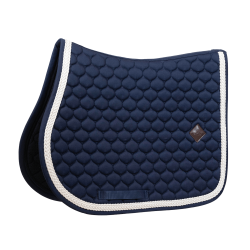 Tapis de selle Plaited Cord Jumping Kentucky Marine Bleu marine