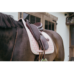 Tapis de selle Plaited Cord Dressage Kentucky Rose pâle
