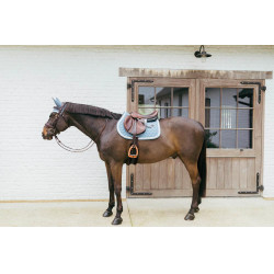 Tapis de selle Plaited Cord Jumping Kentucky Bleu clair