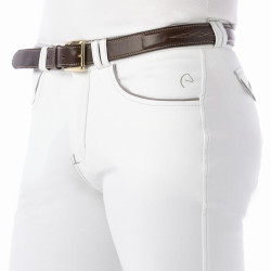 Pantalon Equi-Theme Verona Femme Blanc Pantalon Equi-Theme Verona Femme Blanc