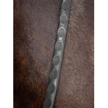 Rênes Magna Grip Rubber LeMieux Noir / argenté Rênes Magna Grip Rubber LeMieux Noir / argenté