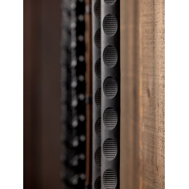 Rênes Magna Grip Rubber LeMieux Noir / argenté Rênes Magna Grip Rubber LeMieux Noir / argenté