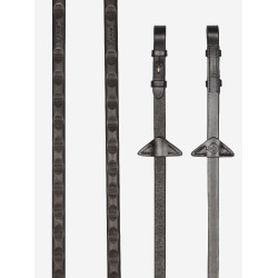 Rênes Magna Grip Rubber LeMieux Marron / laiton