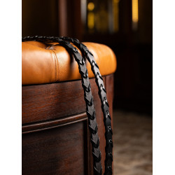 Rênes tressées LeMieux Noir / argenté