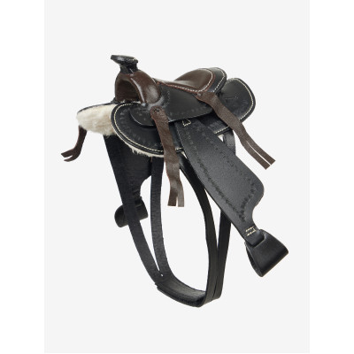 Selle Western pour jouet Mini Poney LeMieux Noir