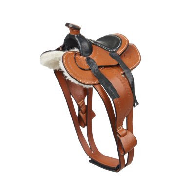 Selle Western tan pour jouet Toy Pony