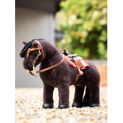 Knorrtoys Cheval à Basculer XXL Winnie – 105 Cm, Selle Et Bride Incluses – Jouet En Peluche Pour Enfants, Hauteur D'Assise 75 Cm