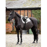 Tapis de selle LeMieux Square mixte doublé sur la moitié en Merino+ Blanc / naturel Tapis de selle LeMieux Square mixte doublé sur la moitié en Merino+ Blanc / naturel