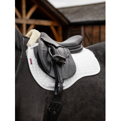 Tapis de selle LeMieux Square mixte doublé sur la moitié en Merino+ Blanc / naturel Tapis de selle LeMieux Square mixte doublé sur la moitié en Merino+ Blanc / naturel