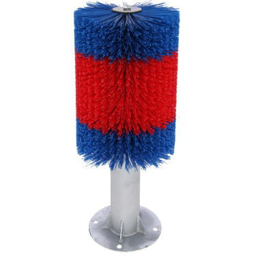 Brosse sur poteau HAPPYCOW Kerbl Rouge / bleu