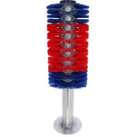 Brosse sur poteau HAPPYCOW Kerbl Rouge / bleu