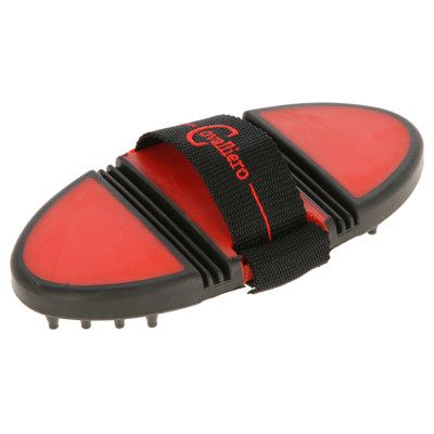 Étrille à picots Flex3 Covalliero Rouge / noir