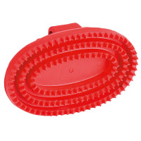 Étrille ovale Kerbl Rouge