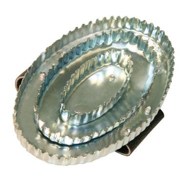 Étrille ovale zinguée gris Kerbl Étrille ovale zinguée gris Kerbl