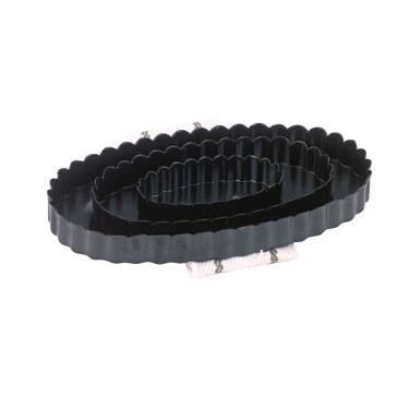 Étrille ovale zinguée noir Kerbl Étrille ovale zinguée noir Kerbl